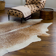 area rugs and hides