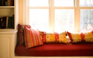 Window Seats with pillows